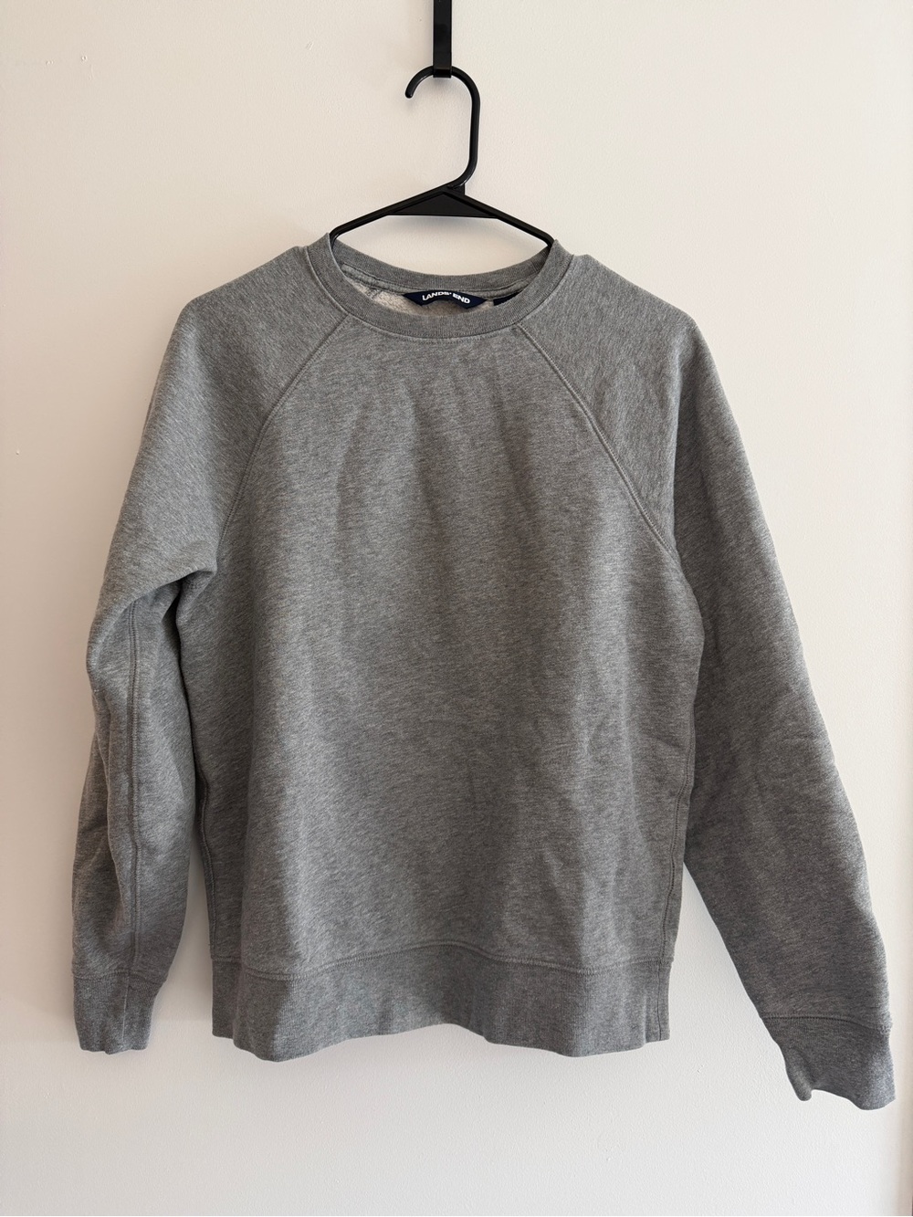 Lands' End Men's Crewneck Sweatshirt - Gray